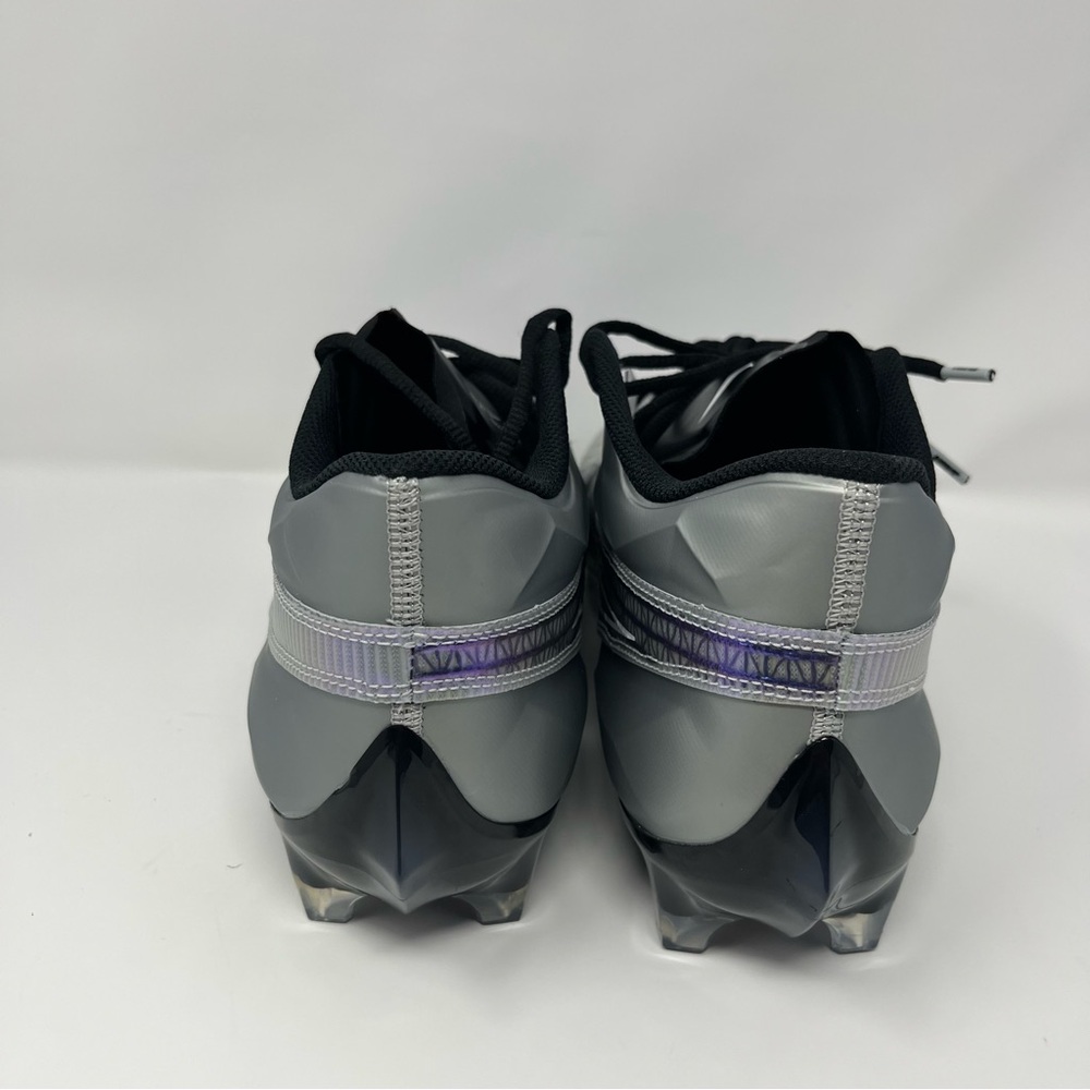 Nike Vapor Edge Elite Light‎ Smoke Silver and Black Men’s Football Cleats Sz 11 - Picture 3 of 6